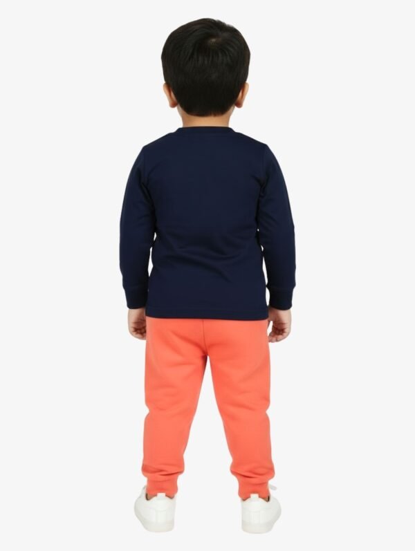 Funny Bear 28/24 100% Pure Cotton Full Sleeves Baby Boy Clothing Sets With Basketball & Text Print