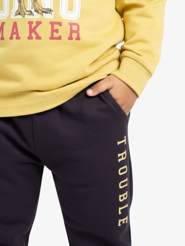 Funny Bear 100% Pure Cotton Long Sleeves Baby Boy Clothing Sets Dinosaur & Text Print