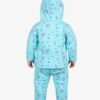 Funny Bear Polyfill Full Sleeves Hooded Baby Boy Winter Dress All Over Printed