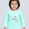 Funny Bear 100% Pure Cotton Full Sleeves Top for Baby Girl