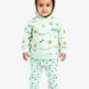 Funny Bear 100% Pure Cotton Full Sleeves Kids Winter Clothes With Hood Set All Over Print