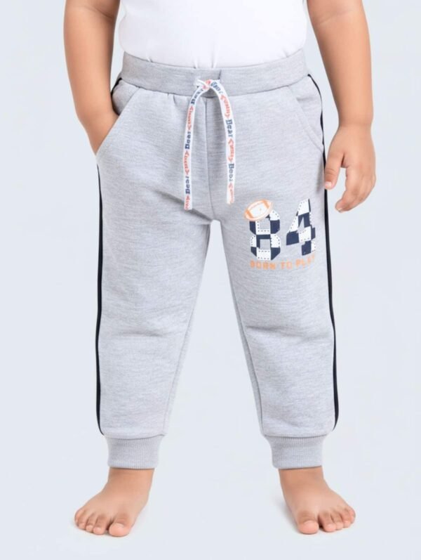 Tiny Style (B2C) - 2025-11-02T113203.574-min (1) Funny Bear 100% Pure Cotton Loop-Knit Two Pocket Baby Boy Track Pants Printed