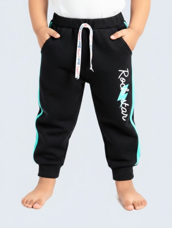 Funny Bear 100% Pure Cotton Loop-Knit Two Pocket Baby Boy Track Pants Printed