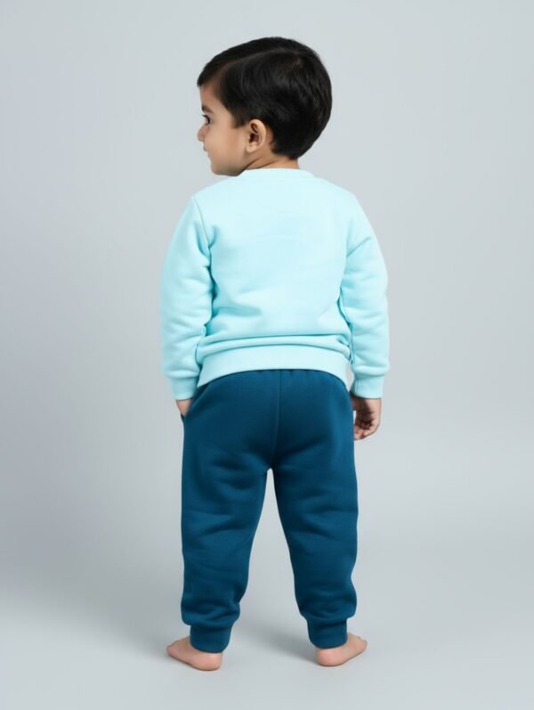 Funny Bear 100% Pure Cotton Full Sleeve Baby Girl Sweatshirt and Sweatpants Set Printed