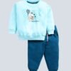 Funny Bear 100% Pure Cotton Full Sleeve Baby Girl Sweatshirt and Sweatpants Set Printed
