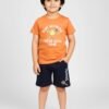 Funny Bear 100% Pure Cotton Half Sleeves Boys Half Pant and T-shirt Set Printed