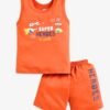 Funny Bear 100% Pure Cotton Sleeveless Baby Boys T shirt & Shorts Set Printed