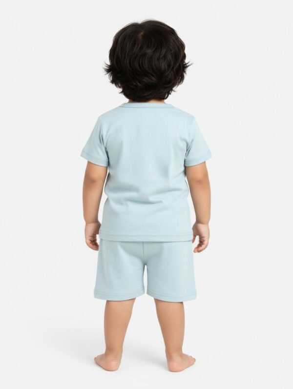 Funny Bear 100% Pure Cotton Half Sleeves Baby Boys T shirt Shorts Set Printed