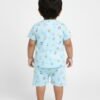 Funny Bear 100% Pure Cotton Half Sleeves Front Open Baby Boy Top & Bottom Set Printed