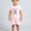 Funny Bear 100% Pure Cotton Half Sleeves Baby Boy T shirt Shorts Set Printed
