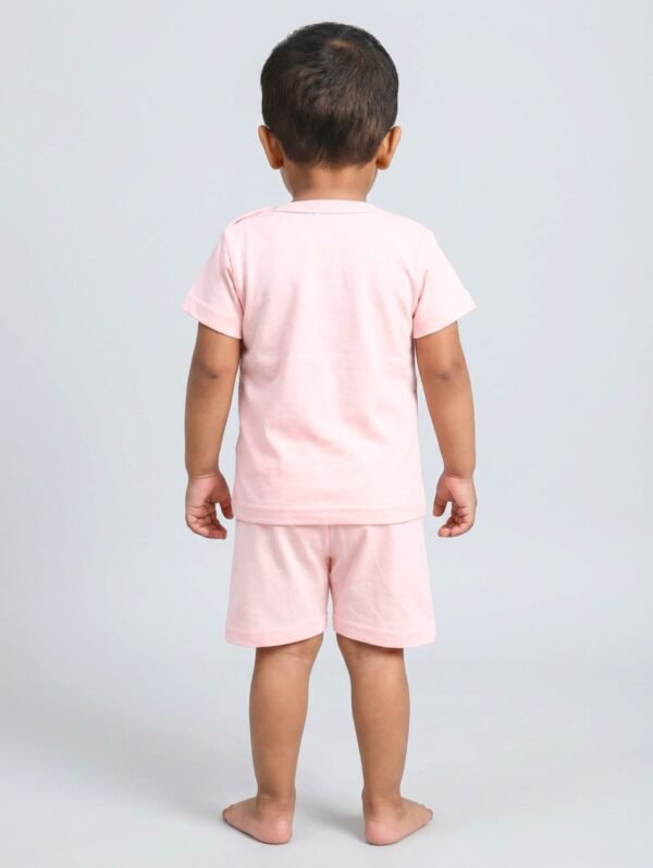 Funny Bear 100% Pure Cotton Half Sleeves Baby Boy T shirt Shorts Set Printed