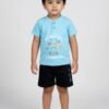 Tiny Style (B2C) - 2025-11-28T113105.908 Funny Bear 100% Pure Cotton Half Sleeves Baby Boy T shirt Shorts Set Printed