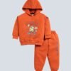 Funny Bear 100% Pure Cotton Loop-Knit Baby Boy Winter Clothes With Hood Set