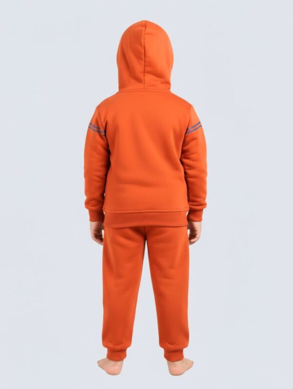 Funny Bear 100% Pure Cotton Loop-Knit Baby Boy Winter Clothes With Hood Set